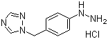 structure of CAS# 154748-67-1, 1-[(4-Hydrazinophenyl)methyl]-1H-1,2,4-triazole hydrochloride
