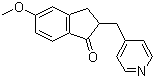 structure of CAS# 154932-68-0, 5-甲氧基-2-(吡啶-4-甲基)-2,3-二氢-1H-茚-1-酮