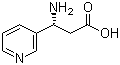 structure of CAS# 155050-17-2, (R)-3-氨基-3-(吡啶-3-基)丙酸
