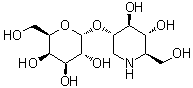 CAS # 155168-05-1, (3S,4S,5R,6R)-4,5-Dihydroxy-6-(hydroxymethyl)-3-piperidinyl alpha-D-galactopyranoside, 2-O-alpha-D-Galactopyranosyl-1-deoxynojirimycin, alpha-Homogalactonojirimycin