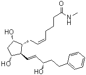 CAS # 155206-01-2, (5Z)-7-[(1R,2R,3R,5S)-3,5-Dihydroxy-2-[(1E,3S)-3-hydroxy-5-phenyl-1-penten-1-yl]cyclopentyl]-N-methyl-5-heptenamide, (Z)-7-[(1R,2R,3R,5S)-3,5-dihydroxy-2-[(E,3S)-3-hydroxy-5-phenylpent-1-enyl]cyclopentyl]-N-methylhept-5-enamide