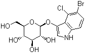 structure of CAS# 15548-60-4, 5-Bromo-4-chloro-3-indolyl-beta-D-glucoside