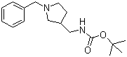 structure of CAS# 155497-10-2, 1-Benzyl-3-Boc-aminomethylpyrrolidine