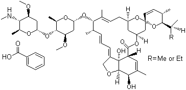 structure of CAS# 155569-91-8, Emamectin benzoate