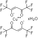 structure of CAS# 155640-85-0, Copper(II) hexafluoroacetylacetonate hydrate