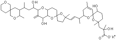 structure of CAS# 155751-72-7, 冈田酸钾盐