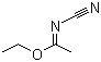 structure of CAS# 1558-82-3, Ethyl N-cyanoethanimideate