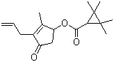 CAS 登录号：15589-31-8, 环戊烯丙菊酯, 2,2,3,3-四甲基-环丙烷羧酸-(R,S)-2-甲基-3-烯丙基-4-氧代-环戊-2-烯基酯