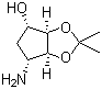 structure of CAS# 155899-66-4, (3aR,4S,6R,6aS)-6-氨基四氢-2,2-二甲基-4H-环戊烯并-1,3-二氧杂环戊烷-4-醇