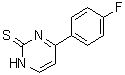structure of CAS# 155957-43-0, 4-(4-氟苯基)-2(1H)-嘧啶硫酮