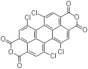 structure of CAS# 156028-26-1, 1,6,7,12-Tetrachloroperylene tetracarboxylic acid dianhydride