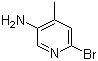 structure of CAS# 156118-16-0, 2-溴-4-甲基-5-氨基吡啶