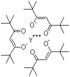 structure of CAS# 15632-39-0, Yttrium tris(dipivaloylmethane)