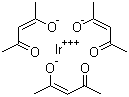 structure of CAS# 15635-87-7, Iridium(III) acetylacetonate
