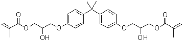 structure of CAS# 1565-94-2, Bisphenol A glycidylmethacrylate