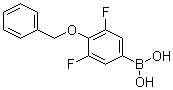 structure of CAS# 156635-88-0, [4-(苄氧基)-3,5-二氟苯基]硼酸