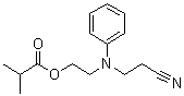 CAS # 156814-31-2, 2-Methylpropanoic acid 2-[(2-cyanoethyl)phenylamino]ethyl ester