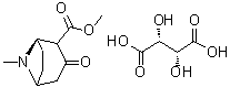 CAS # 156857-14-6, (1R-exo)-8-Methyl-3-oxo-8-azabicyclo[3.2.1]octane-2-carboxylic acid methyl ester (2R,3R)-2,3-dihydroxybutanedioate (1:1)