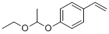 structure of CAS# 157057-20-0, 1-(1-Ethoxyethoxy)-4-vinylbenzene