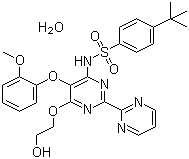 structure of CAS# 157212-55-0, Bosentan hydrate