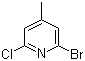 structure of CAS# 157329-89-0, 2-Bromo-6-chloro-4-methylpyridine