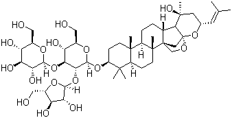 structure of CAS# 157408-08-7, 白花猪母菜甙 A3