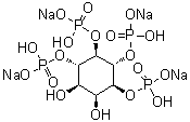 structure of CAS# 157542-47-7, D-myo-肌醇 1,4,5,6-四(磷酸二氢酯)四钠盐