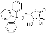 CAS 登录号：157666-05-2, 5-O-(三苯甲基)-2-C-甲基-D-核糖酸-gamma-内酯
