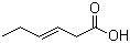 structure of CAS# 1577-18-0, trans-3-Hexenoic acid