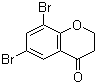 structure of CAS# 15773-96-3, 6,8-二溴-2,3-二氢苯并吡喃-4-酮