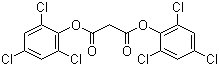 structure of CAS# 15781-70-1, 2,4,6-三氯苯基丙二酸二酯
