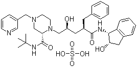 structure of CAS# 157810-81-6, Indinavir sulfate