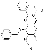 CAS # 157896-03-2, 2-Azido-2-deoxy-3,4-bis-O-(phenylmethyl)-beta-D-glucopyranose 6-acetate