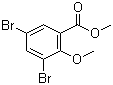 structure of CAS# 15790-59-7, Methyl 3,5-dibromo-2-methoxybenzoate