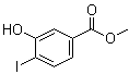 structure of CAS# 157942-12-6, 3-Hydroxy-4-iodobenzoic acid methyl ester