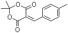 CAS # 15795-51-4, 2,2-Propanediol cyclic (p-methylbenzylidene)malonate, 2,2-Dimethyl-5-[(4-methylphenyl)methylene]-1,3-dioxane-4,6-dione