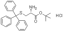 structure of CAS# 158009-03-1, S-(三苯基甲基)-L-半胱氨酸叔丁酯盐酸盐