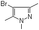 structure of CAS# 15801-69-1, 4-Bromo-1,3,5-trimethyl-1H-pyrazole