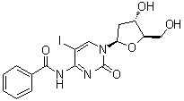 structure of CAS# 158042-39-8, N-苯甲酰基-2'-脱氧-5-碘胞苷