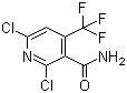 structure of CAS# 158063-67-3, 2,6-二氯-4-(三氟甲基)烟酰胺