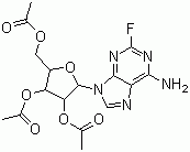 structure of CAS# 15811-32-2, 2-氟-2',3',5'-三氧乙酰基腺苷
