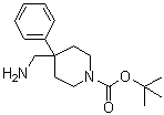 structure of CAS# 158144-82-2, 4-氨基甲基-4-苯基哌啶-1-羧酸叔丁酯