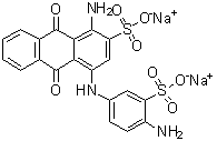 CAS # 15827-21-1, Disodium 1-amino-4-(4-amino-3-sulfoanilino)anthraquinone-2-sulfonate, Disodium 1-amino-4-(4-aminoanilino)anthraquinone-2,3'-disulfonate