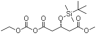 structure of CAS# 158275-79-7, 1-乙氧羰基-5-甲基-(3R)-叔丁基二甲硅氧基戊二酸酯