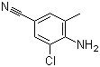 structure of CAS# 158296-69-6, 4-Amino-3-chloro-5-methylbenzonitrile
