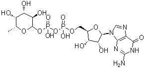 structure of CAS# 15839-70-0, 鸟苷二磷酰岩藻糖