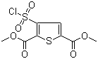 structure of CAS# 158439-31-7, Dimethyl 3-chlorosulfonyl-2,5-thiophenedicarboxylate