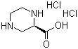 structure of CAS# 158663-69-5, (S)-Piperazine-2-carboxylic acid dihydrochloride