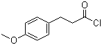 structure of CAS# 15893-42-2, 3-(4-Methoxyphenyl)propionyl chloride