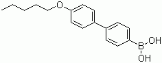 structure of CAS# 158937-25-8, [4'-(Pentyloxy)[1,1'-biphenyl]-4-yl]boronic acid